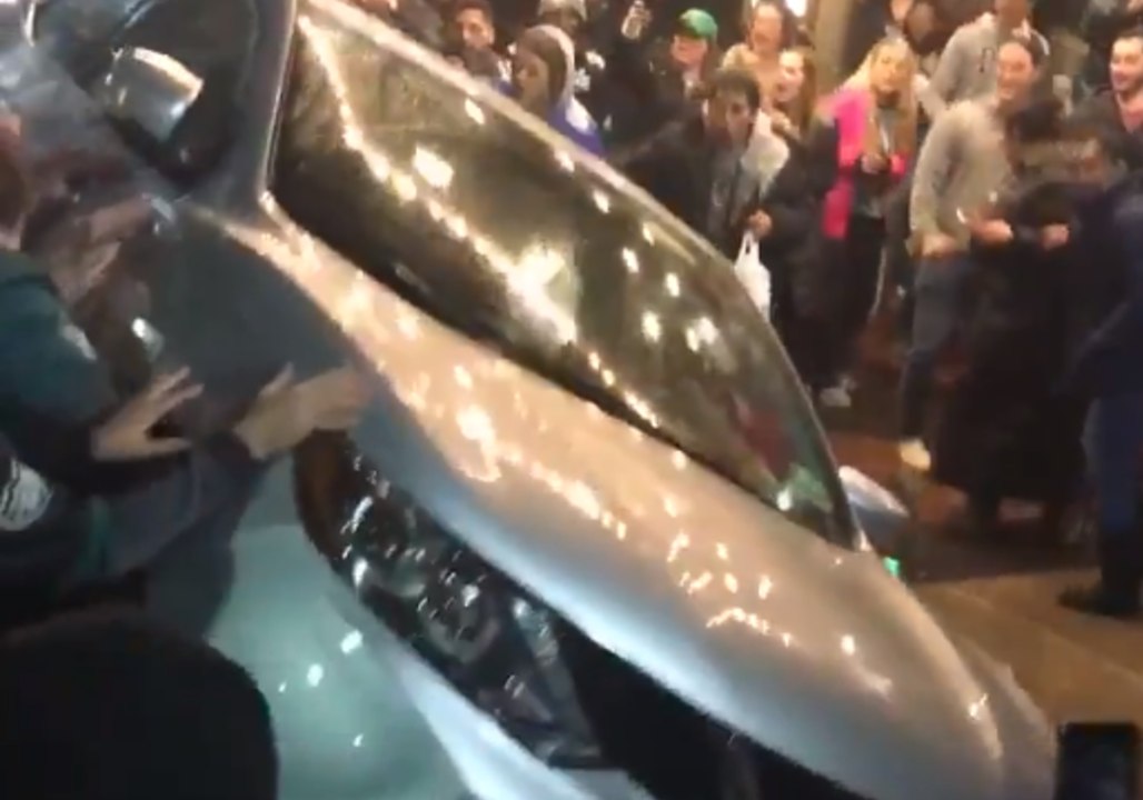 Man Charged After Car Flipped During Philadelphia Super Bowl Celebrations
