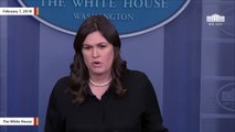 Sarah Huckabee Sanders Reads A Statement By WH Official Rob Porter After Resignation