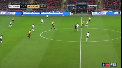 Erik Lamela Goal vs Newport (2-0)