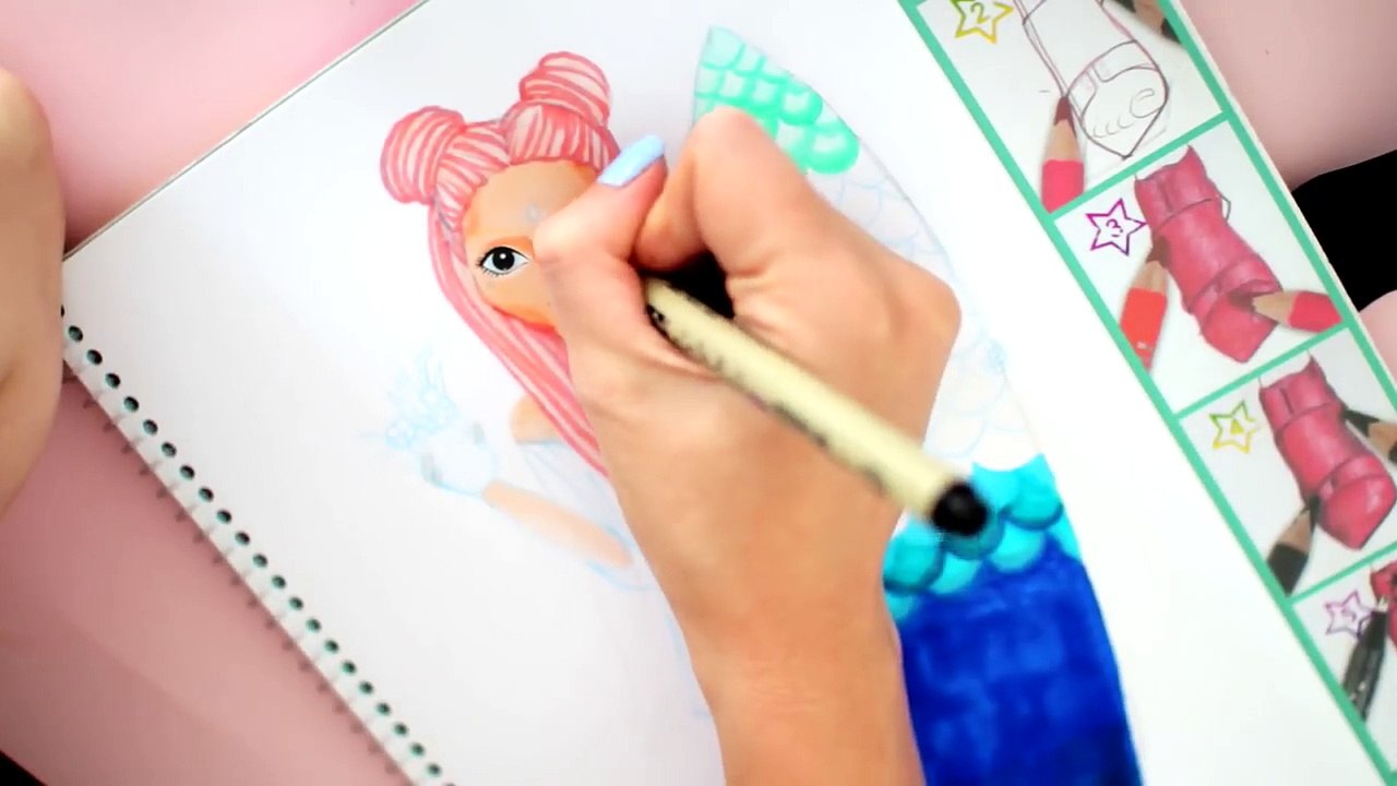 Topmodel malen | Summergirl | How to draw girl with surfboard || Foxy Draw