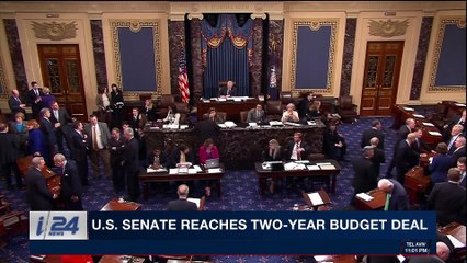 i24NEWS DESK | U.S. Senate reaches two-years budget deal | Wednesday, February 7th 2018