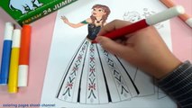 speed coloring - How to color frozen coloring pages - colouring pages for kids