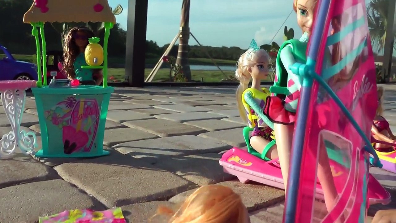 barbie camping fun jet ski