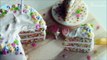 Miniature Polymer Clay FIMO Confetti Birthday Cake Scene Tutorial || Maive Ferrando