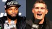 Tyron Woodley and Stephen Thompson in a tense interview before UFC 209 FIGHT,Bisping on GSP's return