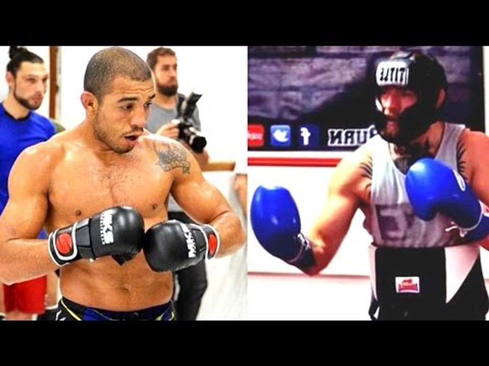 Jose Aldo following Conor McGregor and trying t...