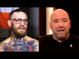 When Conor McGregor returns he has to defend his title against the interim champ,Tony scares Dana