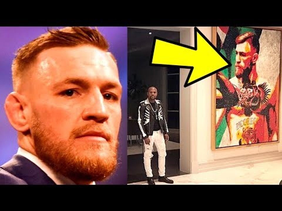 Floyd Mayweather unveils a Huge Conor McGregor Painting in his mansion,Bisping on Masvidal