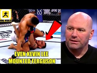 I'm Concerned for Ferguson against Khabib because even Kevin Lee móunted him,Dana on Ronda,Octagon