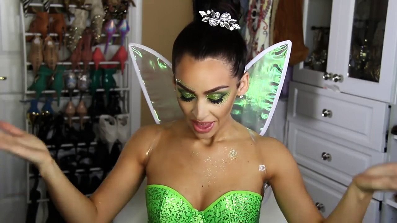 Tinkerbell Fairy Halloween Makeup Tutorial!
