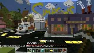 PopularMMOs Pat and Jen Minecraft SIMPSONS HOUSE HUNGER GAMES Lucky Block Mod Modded Mini Game