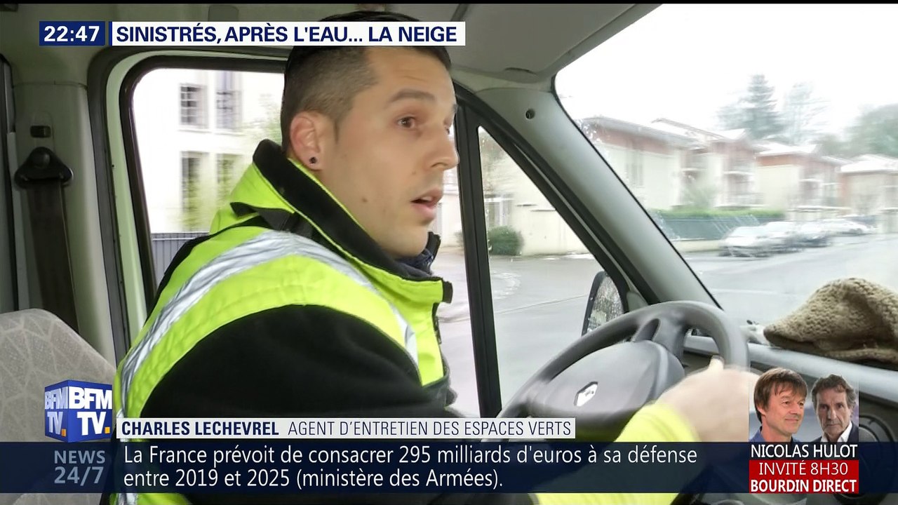 Sinistrés: après l'eau, la neige