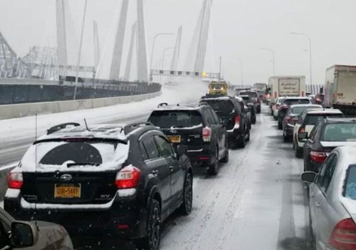 Early Morning Pileup Shuts Down Traffic on Governor Mario Cuomo Bridge