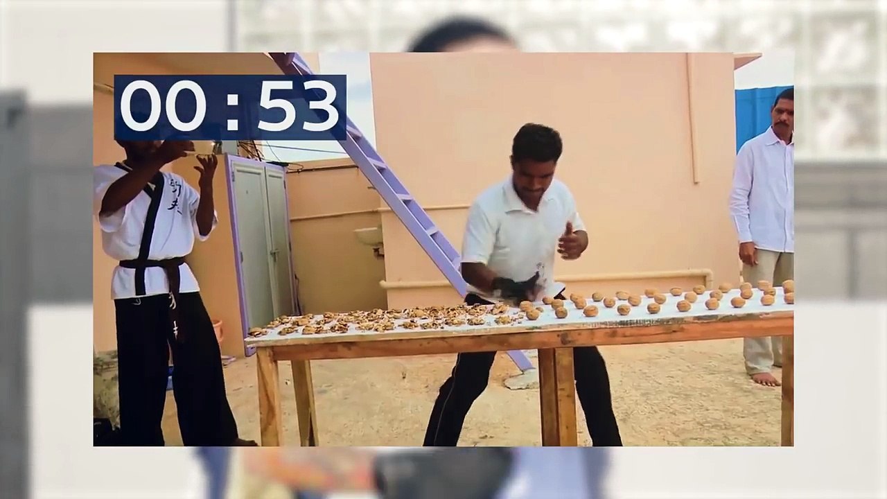 BUSTING NUTS • GUINNESS WORLD RECORDS video Dailymotion