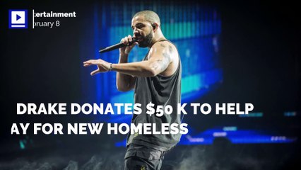 Drake Donates $50 K to Help Pay for New Homeless Shelter