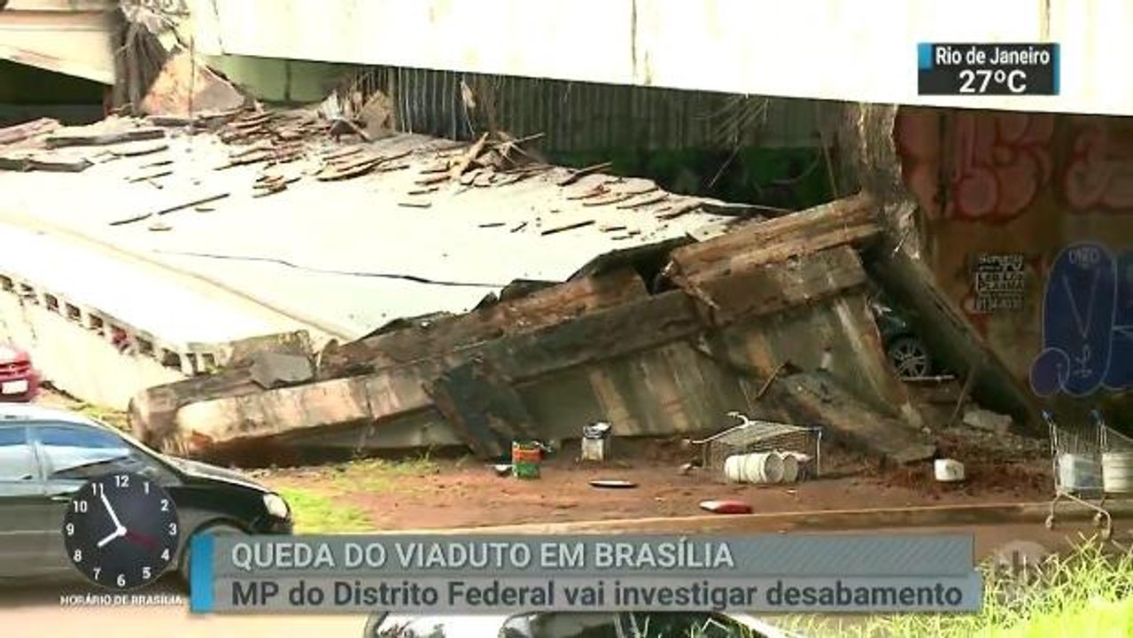 MP de Brasília instaura inquérito para investigar queda de viaduto