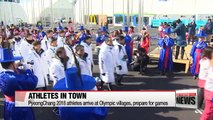 Athletes get pumped up with Olympic atmosphere as game day nears and athletes from around the world arrive in Korea's alpine cities
