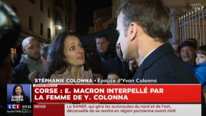 [Zap Actu] Corse : Emmanuel Macron interpellé par la femme d'Yvan Colonna (08/02/2018)
