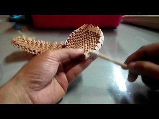 tutorial origami 3d chair