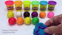 Learn Colors and Shapes with Play Doh Balls Fun & Creative for Kids Kinder Eggs Surprise Toys