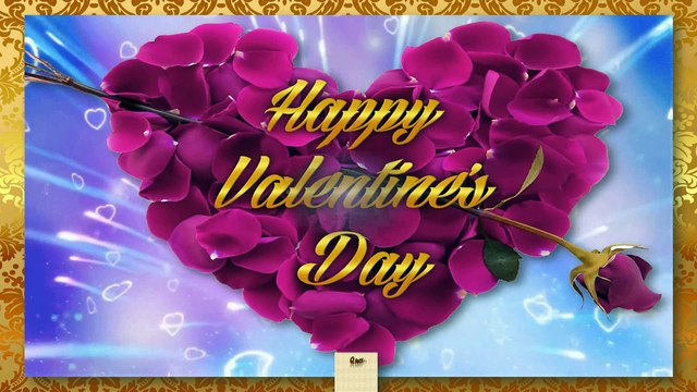 Happy Valentine Day wishes animated ecard greetings whatsapp video with quotes and messages
