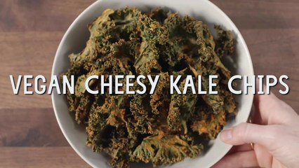 Vegan Cheesy Kale Chips