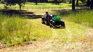 Riding And Hauling His Powered Ride On Pacific Sport ATV 12V