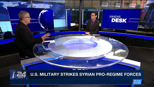 i24NEWS DESK | U.S military strikes Syrian pro-regime forces | Thursday, February 8th 2018