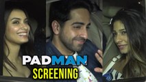 Ayushmann Khurrana, Ishaan Khattar, Diana Penty At Padman Screening
