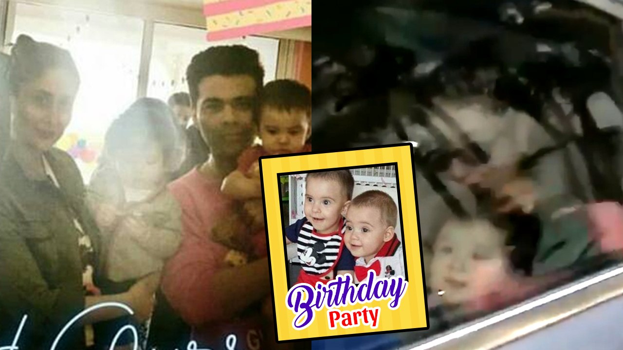 Kareena Kapoor Khan & Taimur At Karan Johar's Bash For Yash Roohi's Birthday Celebration