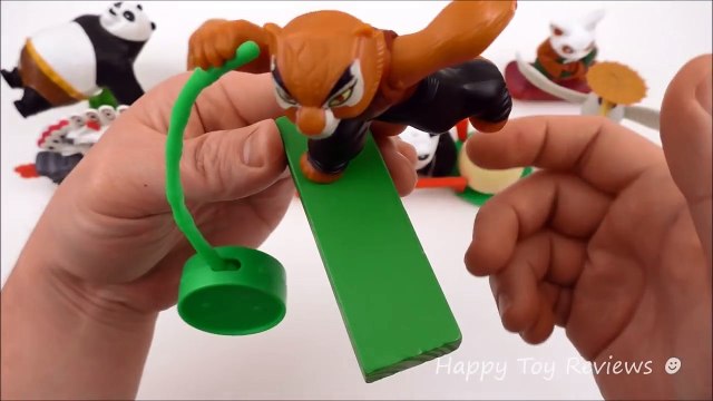 new KUNG FU PANDA 2 MOVIE McDONALDS SET OF 8 HAPPY MEAL KIDS TOYS COLLECTION VIDEO REVIEW