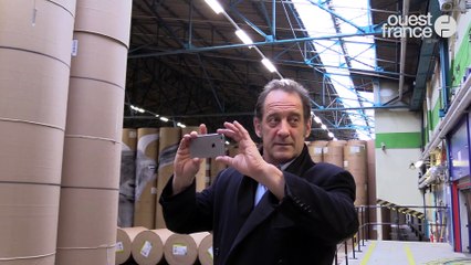 Vincent Lindon visite Ouest-France