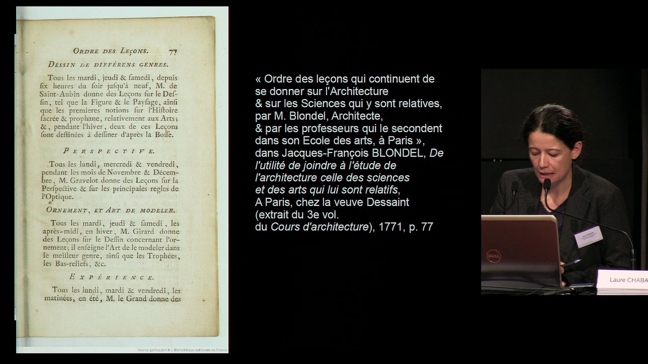 JACQUES-FRANÇOIS BLONDEL ET L'ENSEIGNEMENT DE L'ARCHITECTURE : SECONDE SESSION - 2/2 & CONCLUSION