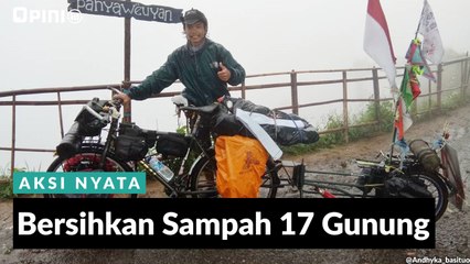 #1MENIT | Bersihkan Sampah 17 Gunung