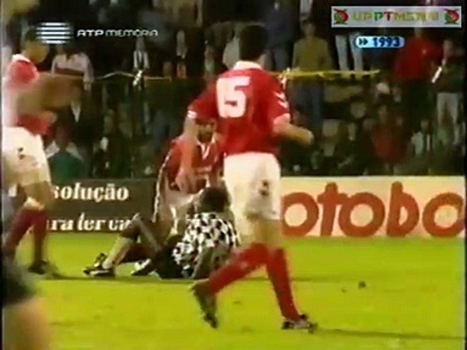 Boavista 2 x 3 Benfica | Paulo Sousa tem ir para a baliza após expulsão de Neno - Golos e final da partida (1992/93)