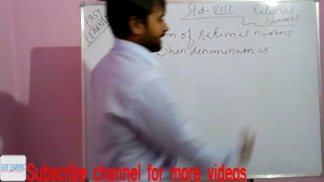 Rational number: Addition of rational number l cbse 8 class maths l Hindi & English l part- #4