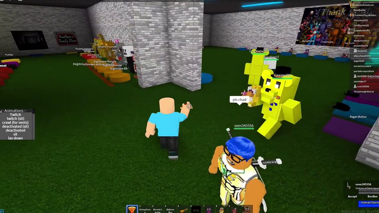 Roblox Five Nights At Freddys Animatronic World Roleplay Gamer Chad Plays Fnaf Video Dailymotion - fnaf world rp roblox