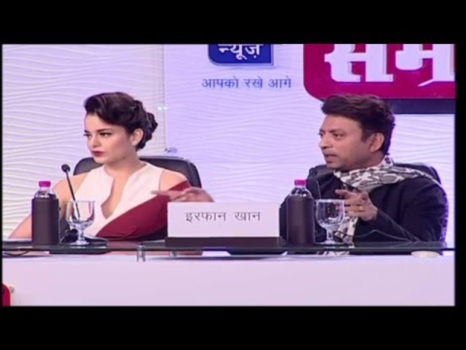 कलाकार का सफ़र कभी ख़त्म नही होता || कंगना रनौत और इरफ़ान ख़ान हिन्दुस्तान शिखर समागम मे