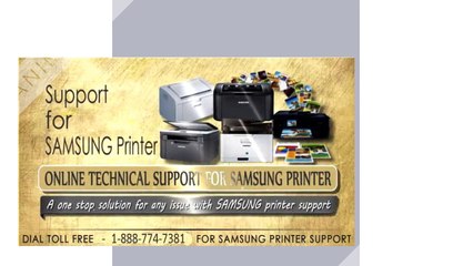 Samsung Printer Tech Support Phone Number 1-888-774-7381