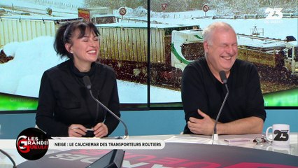 La GG du jour: La neige est un cauchemar pour les transporteurs routiers - 08/02