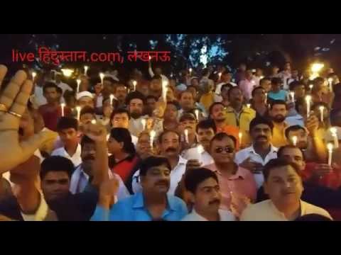 candle march at lucknow