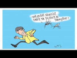 जाने-माने कार्टूनिस्ट राजेन्द्र धोड़पकर की नजर में डेंगू और चिकनगुनिया