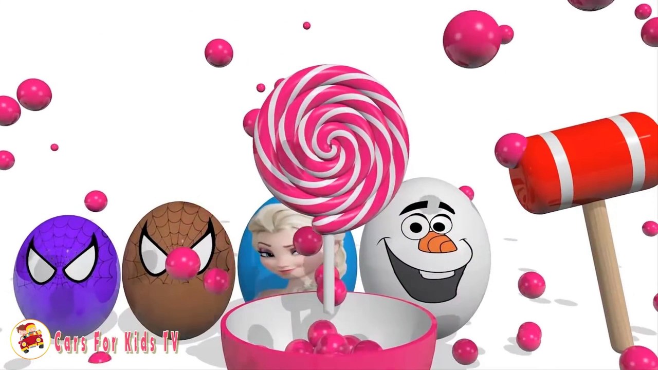 Learn Colors with Surprise Eggs for Children, Toddlers - Learn Sizes with Surprise Eggs