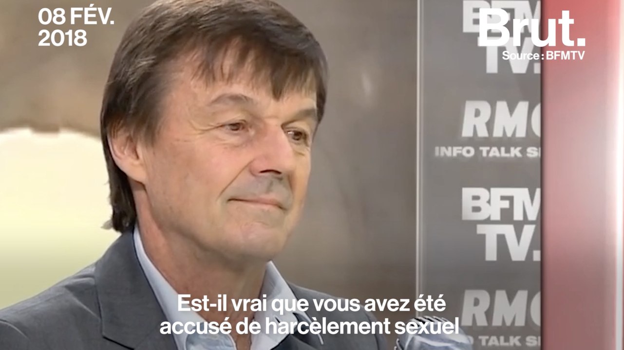 Harcèlement sexuel et plainte contre lui : Nicolas Hulot s'explique