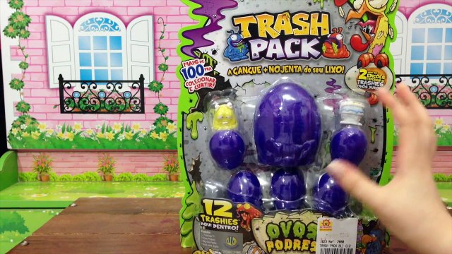Abrindo Trash Pack Surpresas Ovos Podres Julia Silva