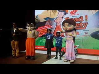 Chota Bhem and Chutki give some tips on road safety