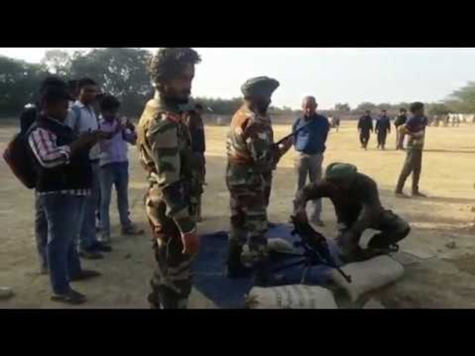 Army training session held in cavleri ground Kanpur