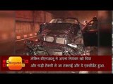 BMW run over a cab in delhi iit flyover cab driver died on the spot