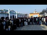 Voters cast their votes in Agra of Uttar Pradesh