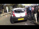 Ola Uber cab drivers Protest near Vaishali metro station